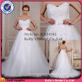 Most lovely Sweetheart neckline design & backless crystal piece bodice Big ball gown pictures of women in nightgowns